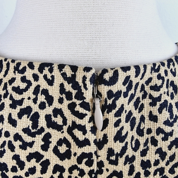 J. Crew Animal Print Sleeveless Sheath Dress, size 0 - Picture 9 of 14